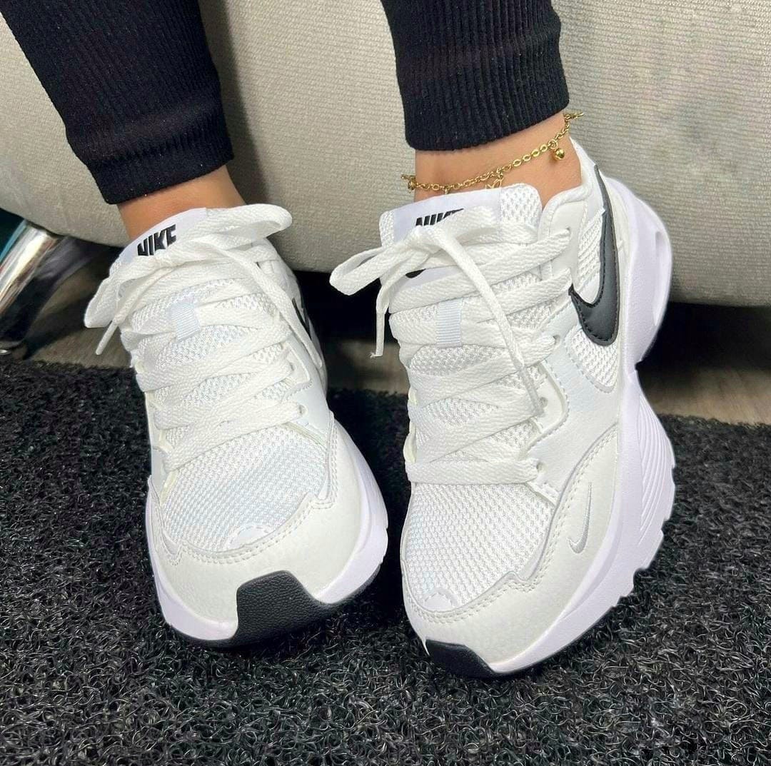 Tenis Nike Valvula Mt Blanco Negro