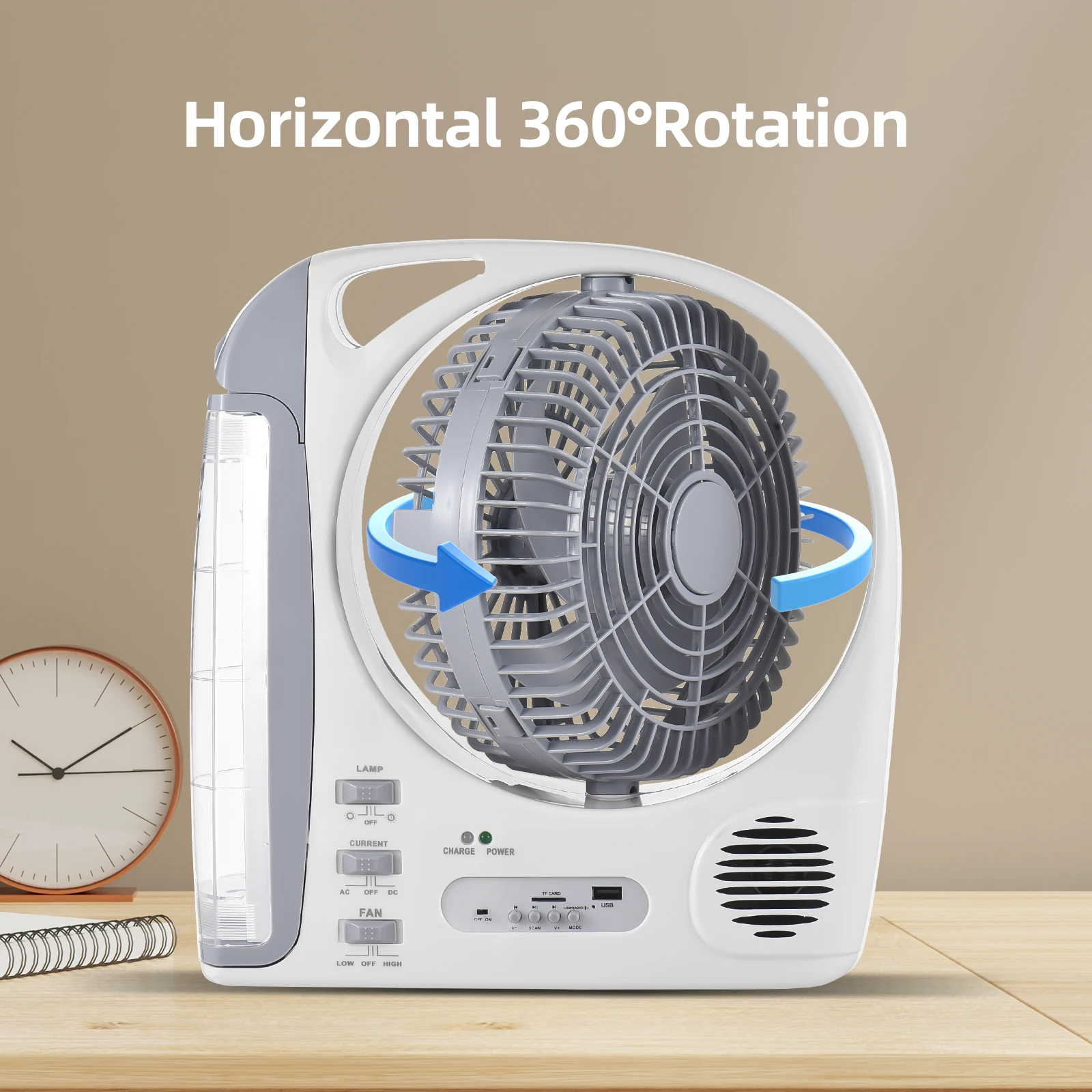 VENTILADOR RECARGABLEGD-8028