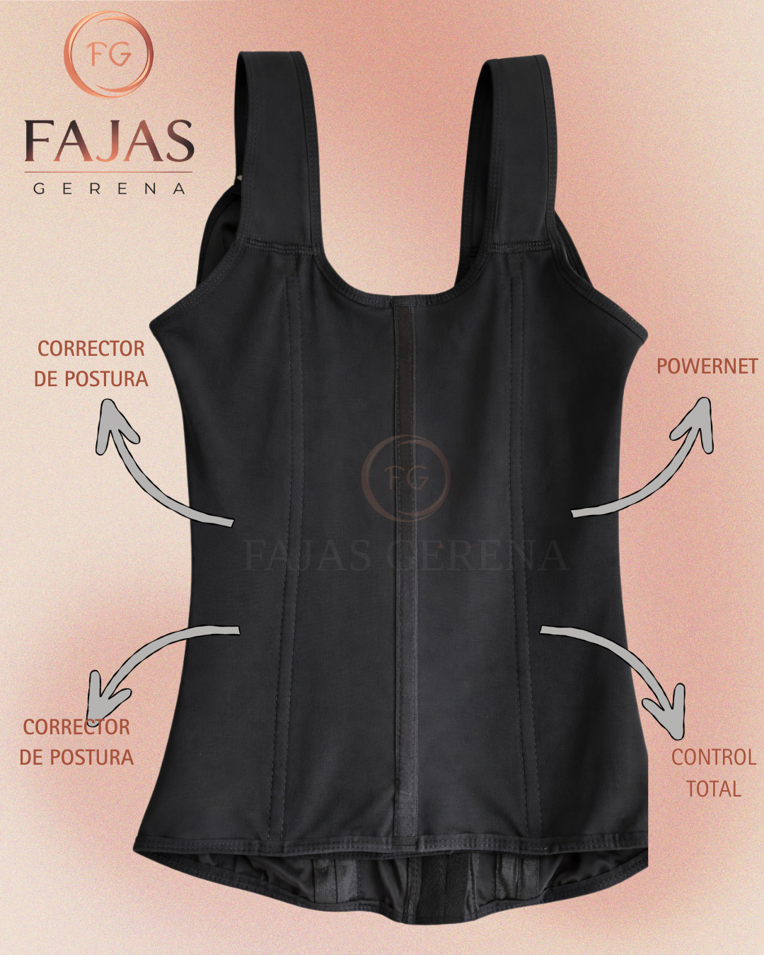 Vista 6 de CHALECO 11 VARILLAS CON SUJETADOR