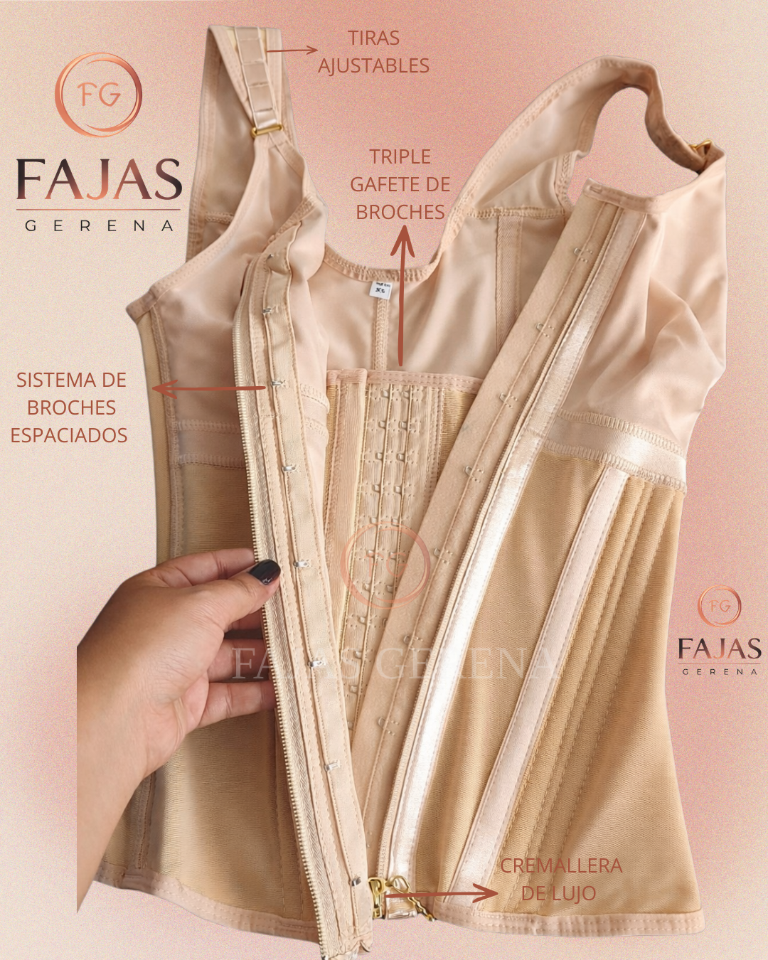 Vista 5 de CHALECO 11 VARILLAS CON SUJETADOR