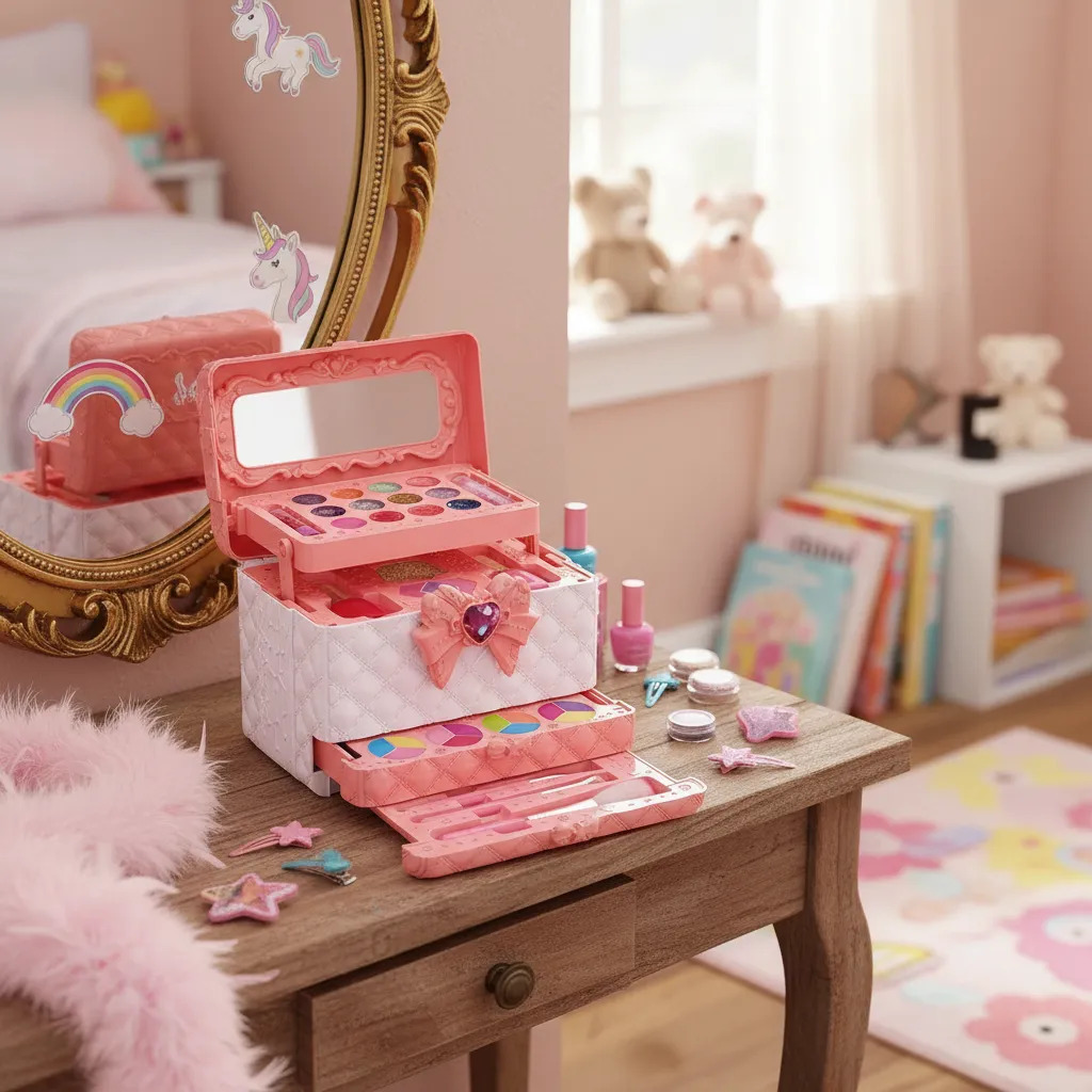 Vista 3 de MAQUILLAJE LAVABLE PARA NIÑAS SET GRANDE