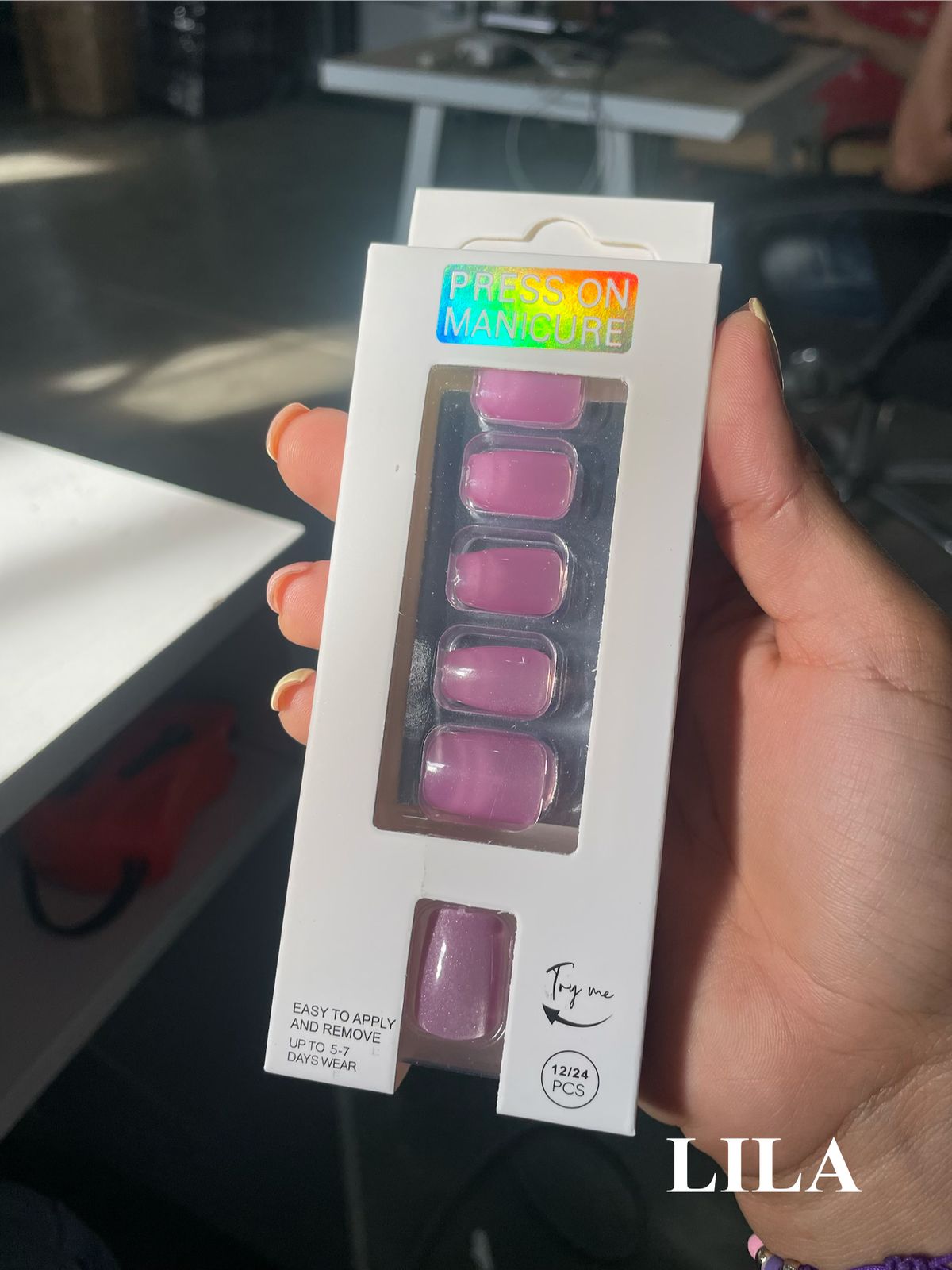 Vista 6 de UÑAS POSTIZAS UNICOLOR 7801