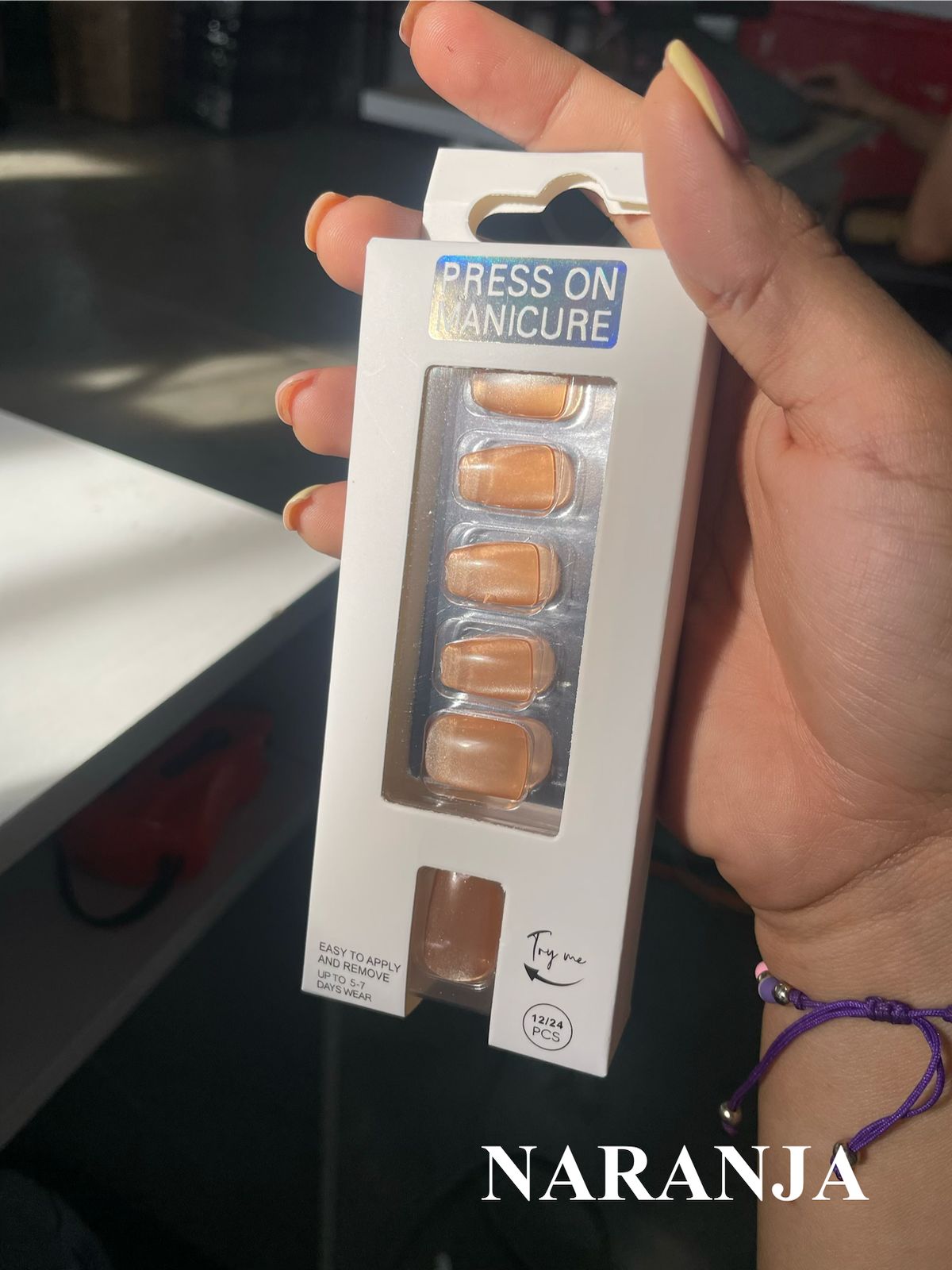 Vista 5 de UÑAS POSTIZAS UNICOLOR 7801