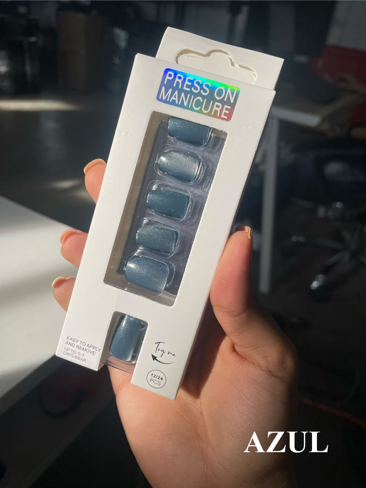 Vista 4 de UÑAS POSTIZAS UNICOLOR 7801