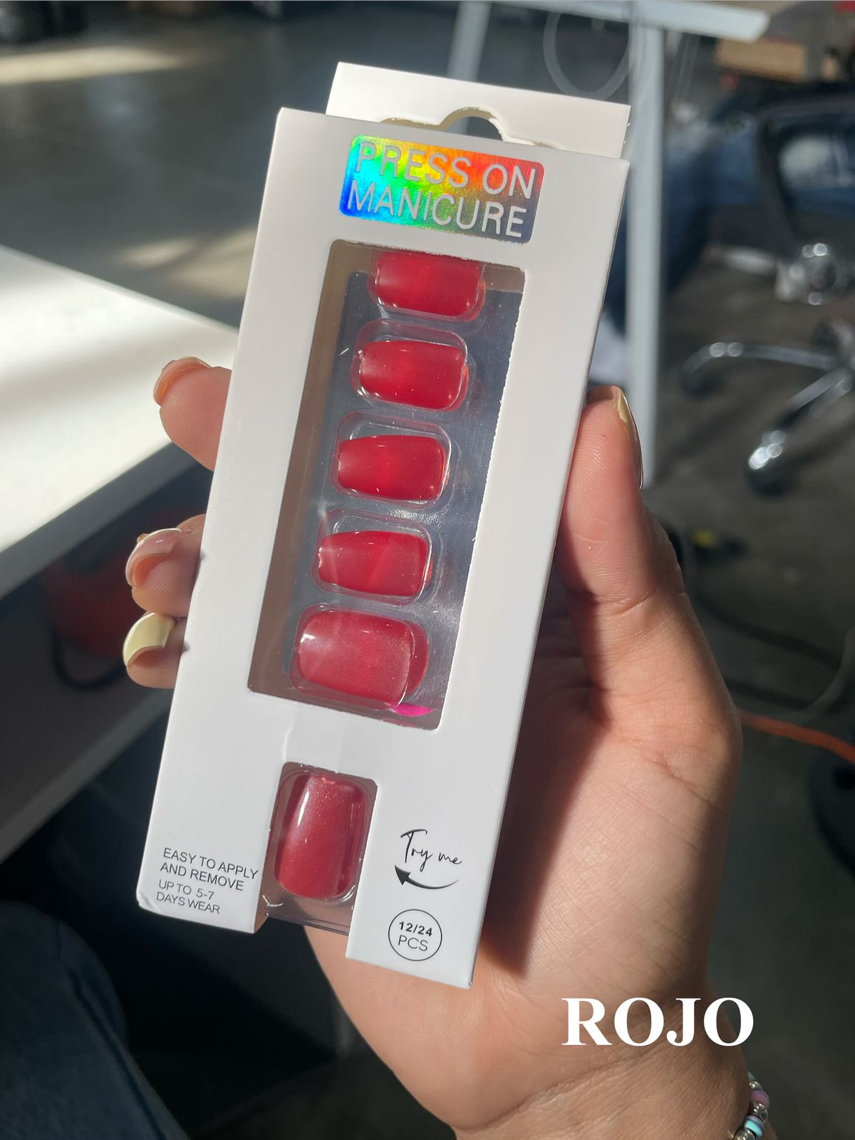 Vista 9 de UÑAS POSTIZAS UNICOLOR 7801