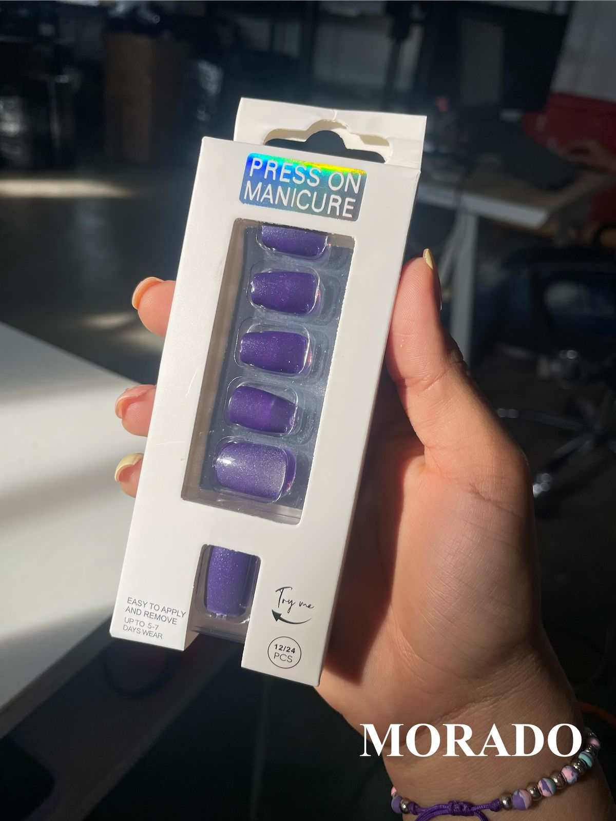 Vista 8 de UÑAS POSTIZAS UNICOLOR 7801