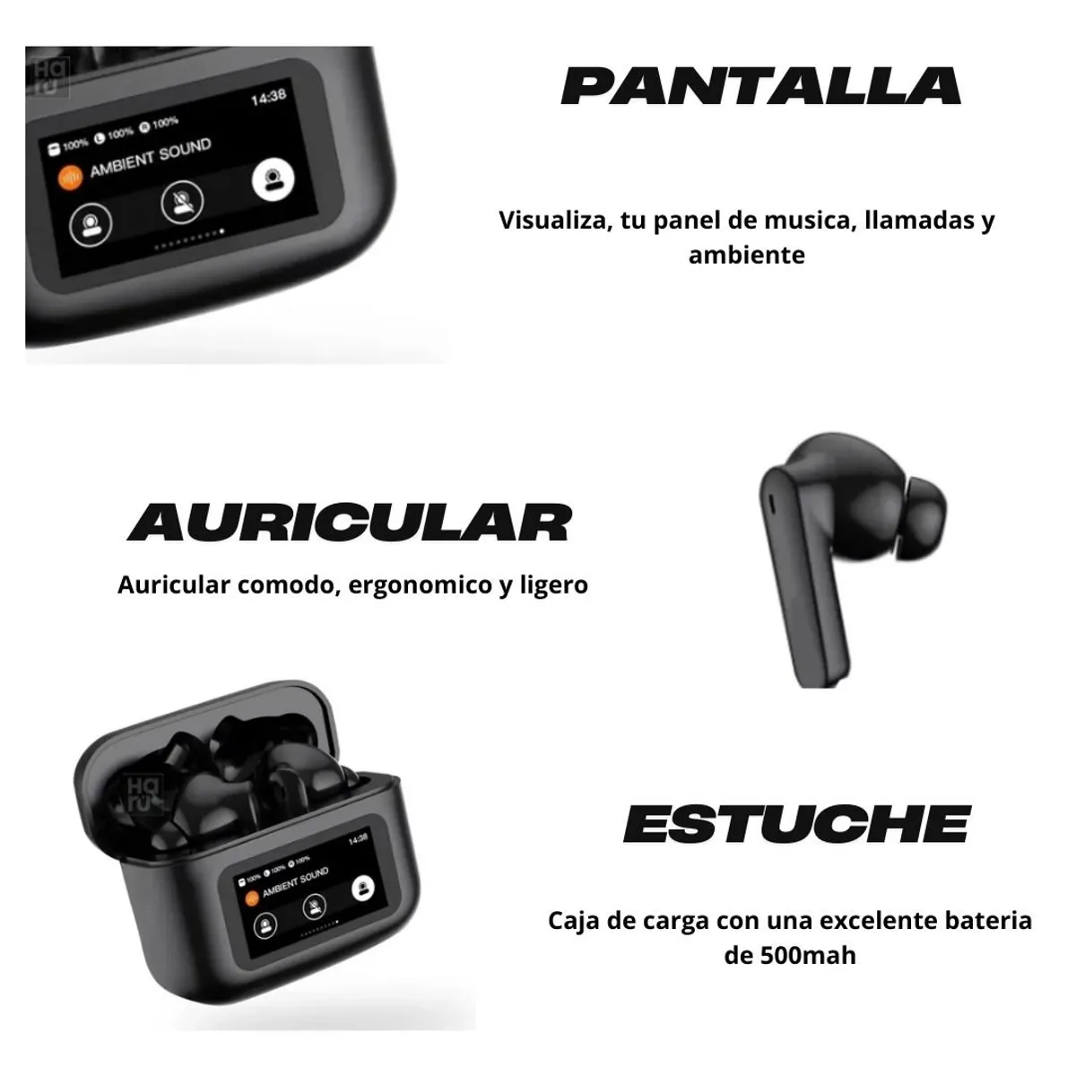 Vista 3 de Audifonos Inalambricos Tune Pro IG