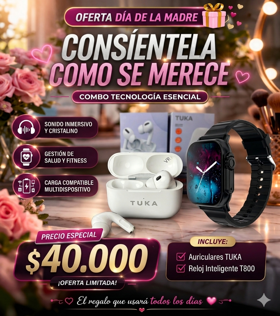 DIA DE LA MADRE COMBO TECNOLOGIA ESENCIA