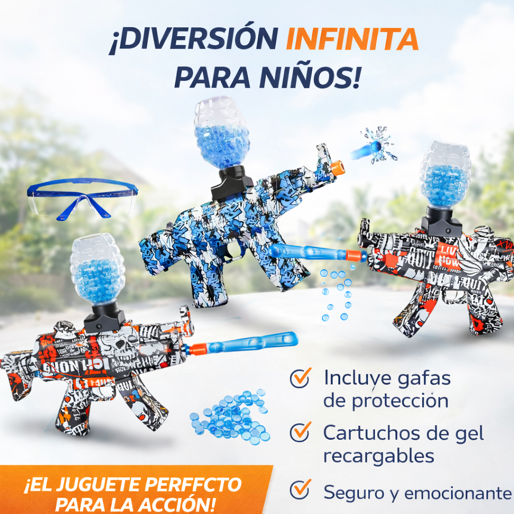 Pistola gel juguete acción recargable - Vista 1