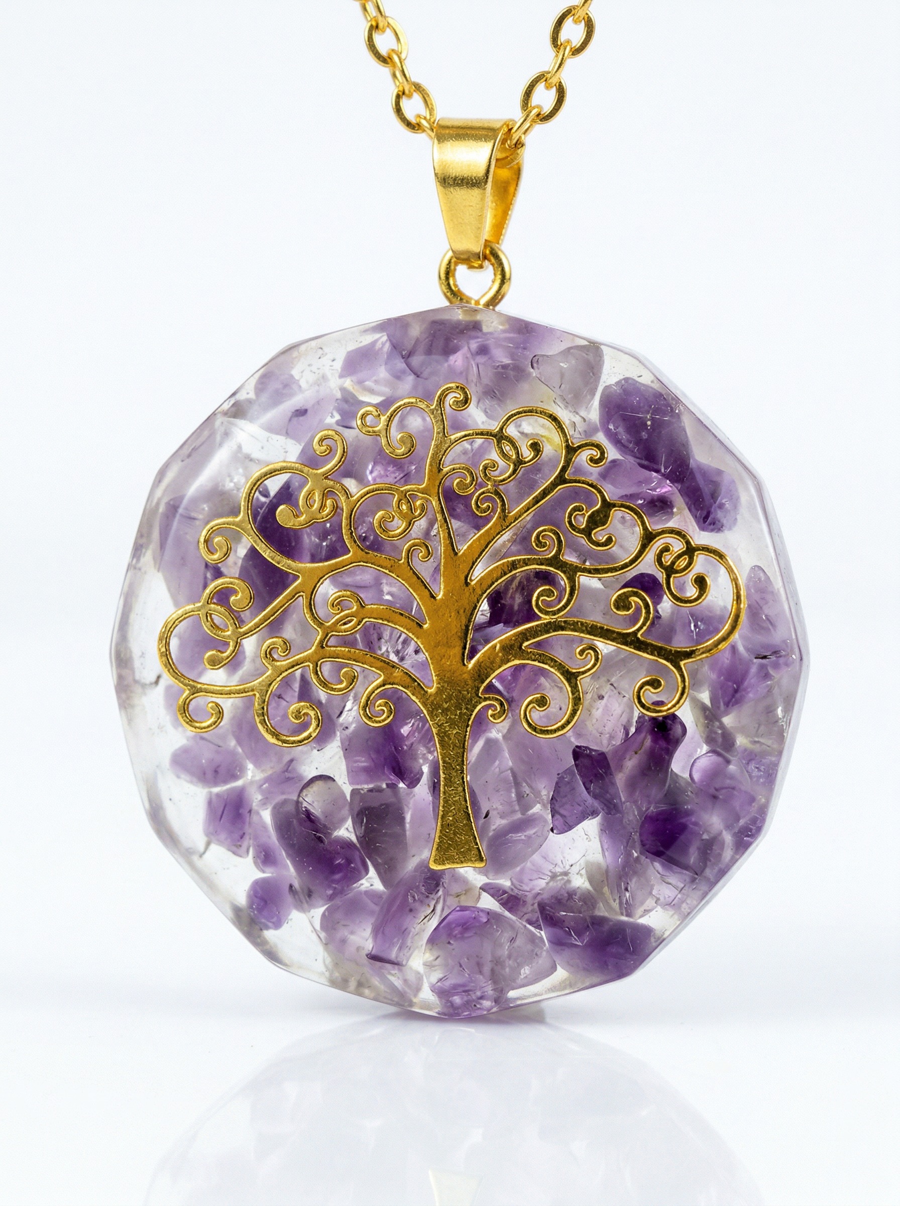 ORGONITA ÁRBOL DE LA VIDA AMATISTA