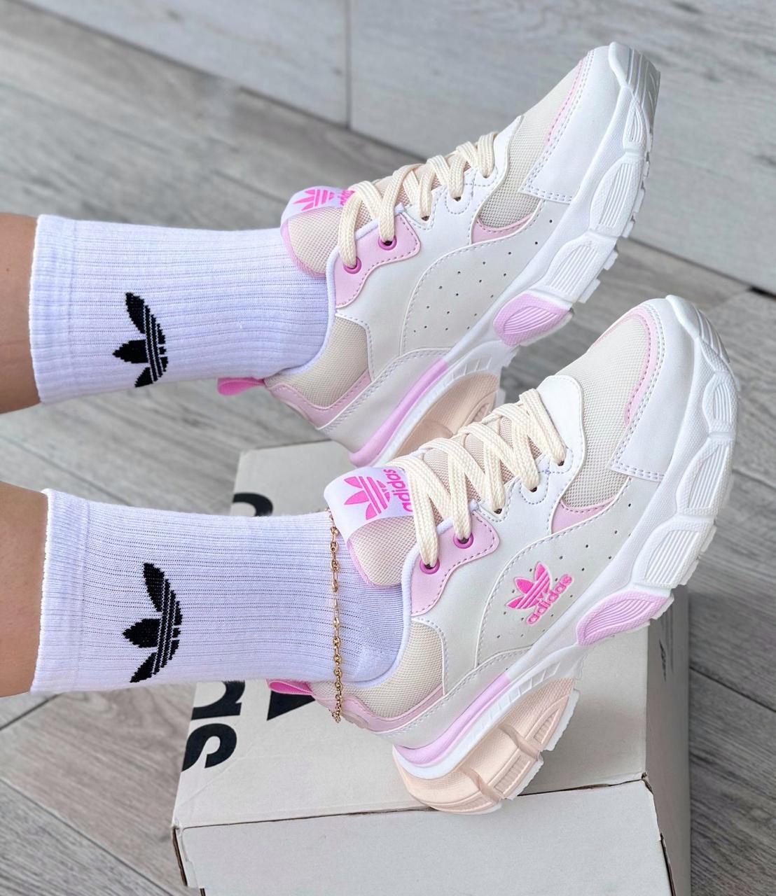 Bellos Adidas Para Dama Amc Blanco Rosa