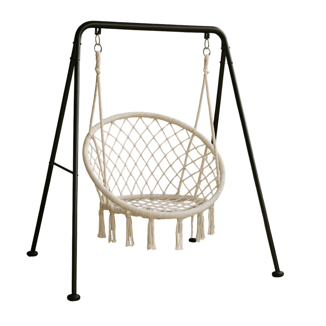 Silla hamaca con soporte
