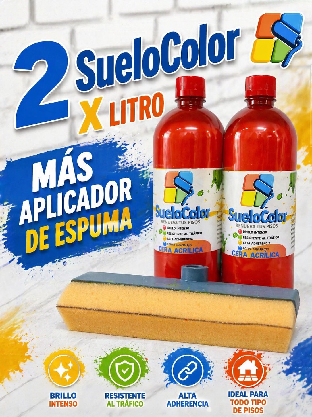 2 SUELOCOLOR LITRO MAS APLICADOR - Vista 1