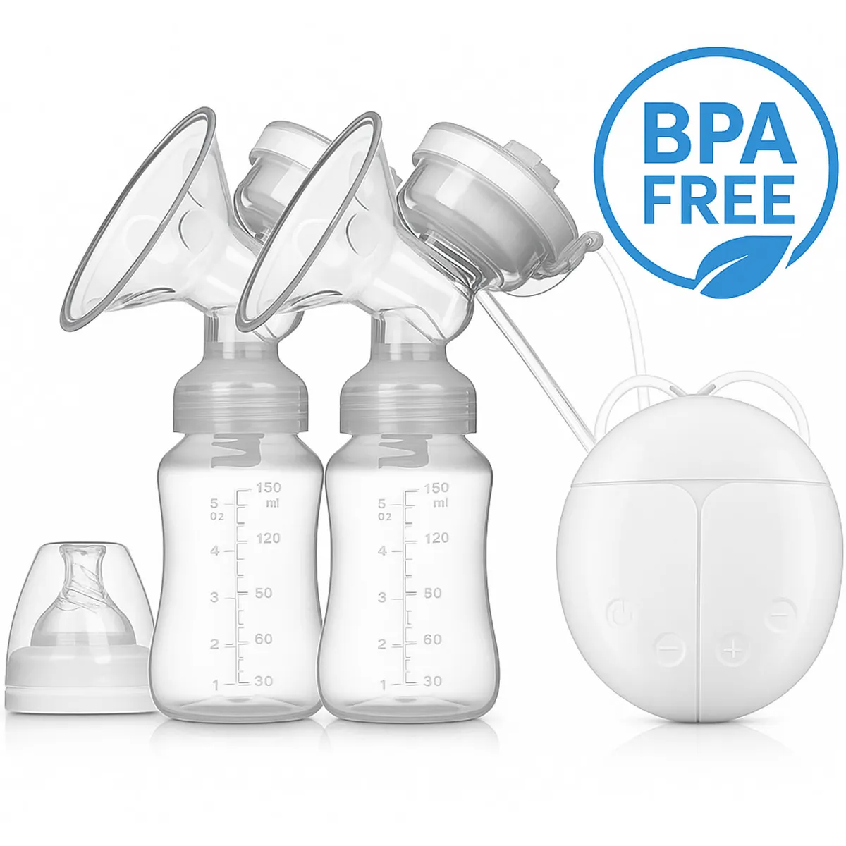 Extractor de leche materna doble
