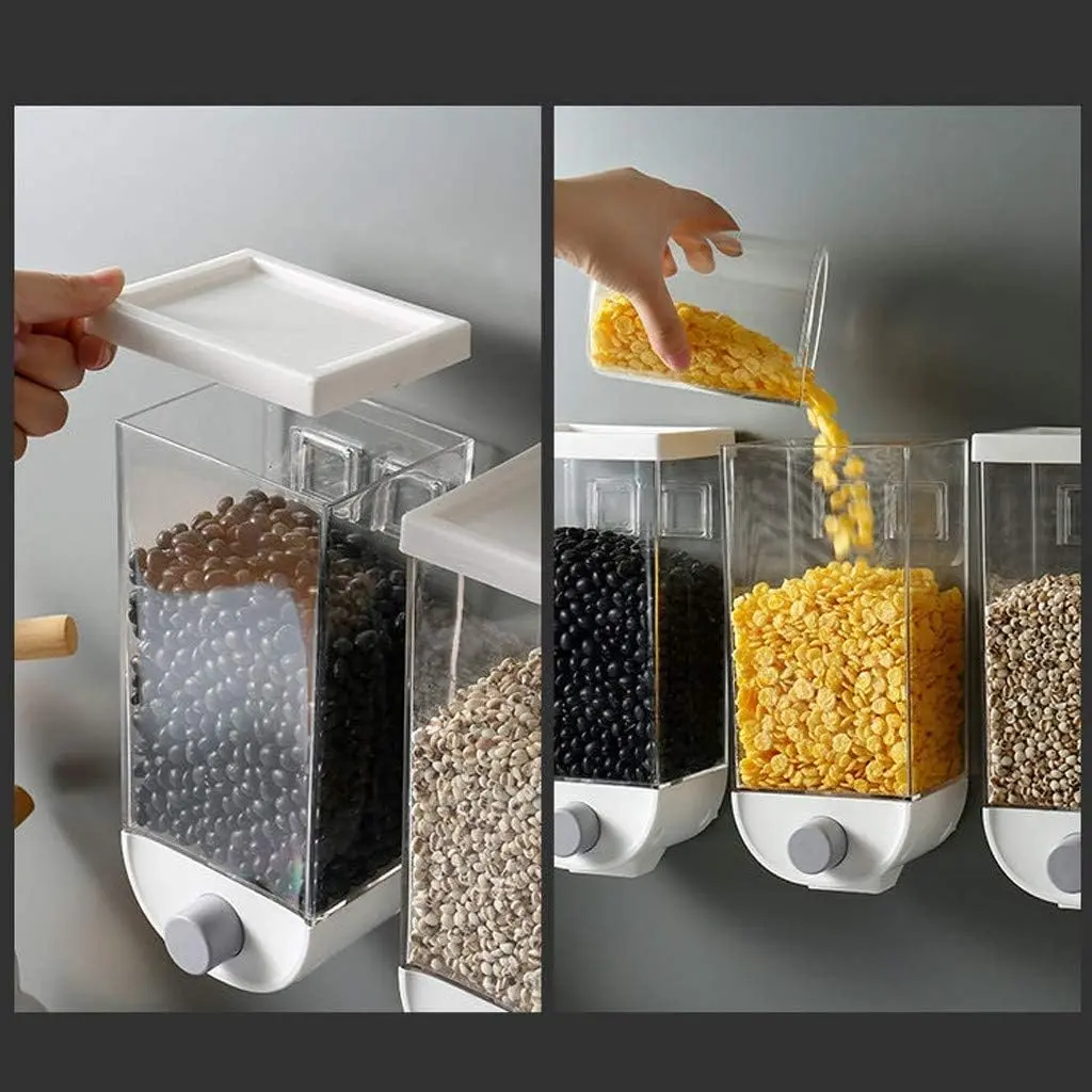 Contenedor de granos y cereal unitario