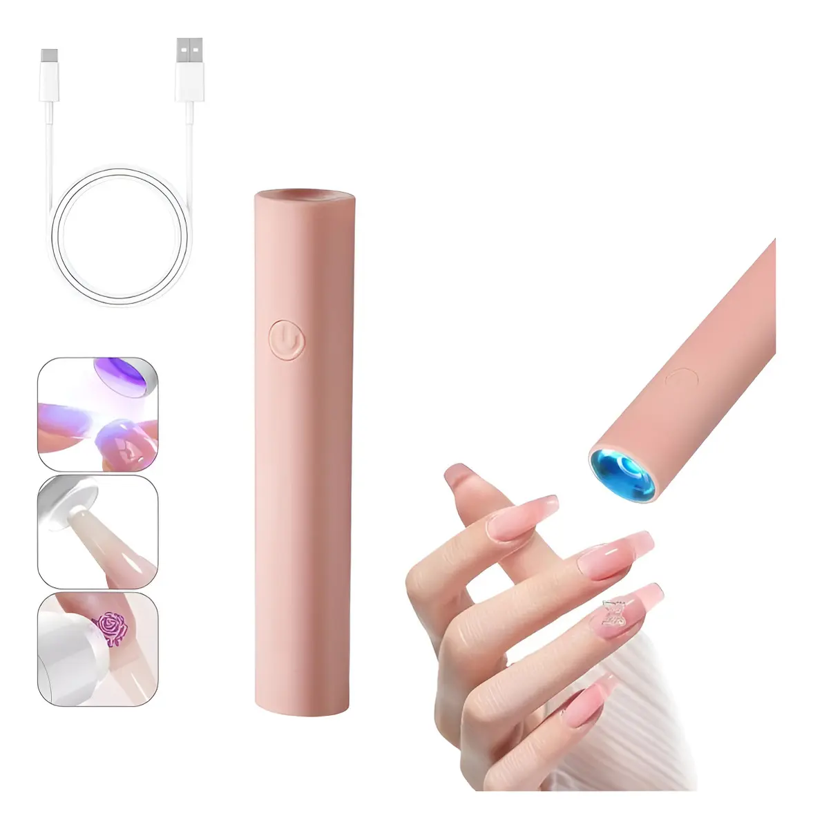 Mini lampara de uñas press UV