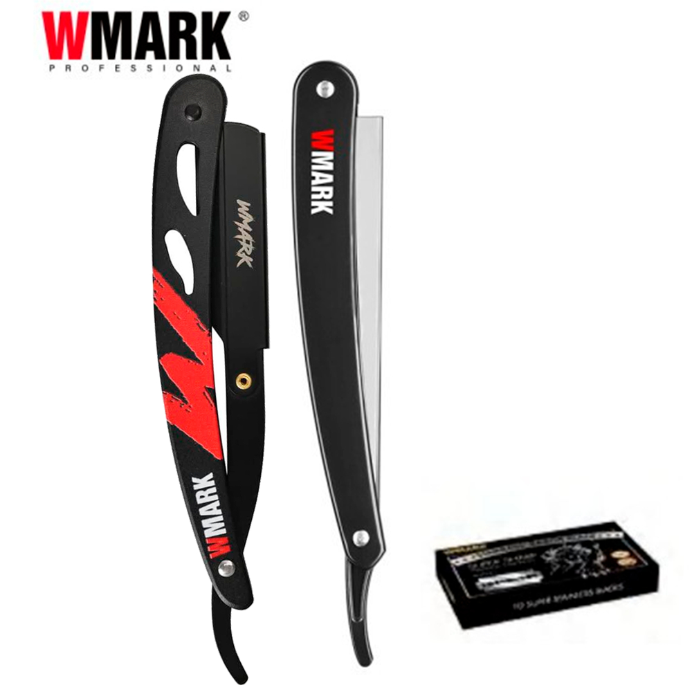 navaja de barbería plegable