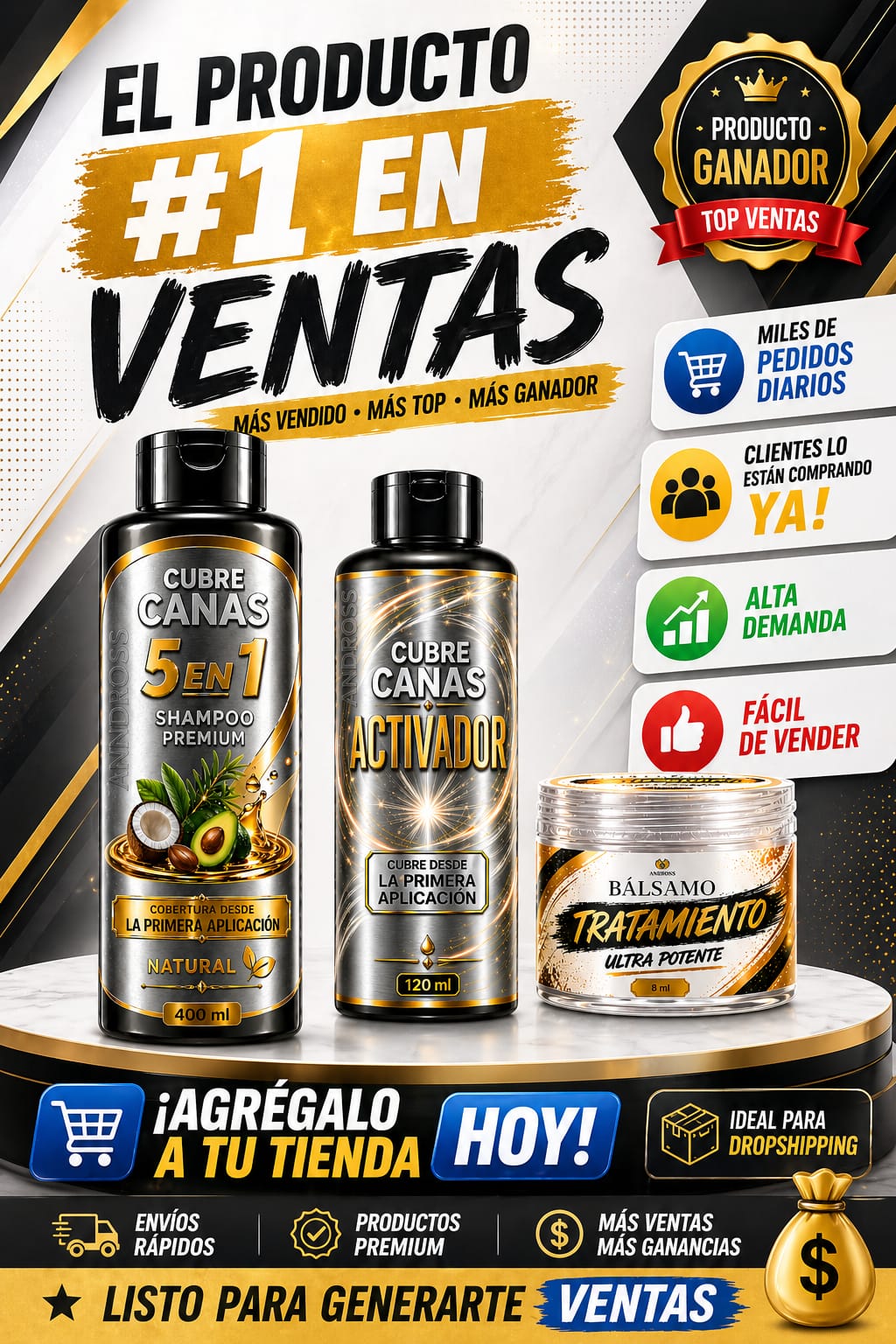 CUBRE CANAS 5 EN 1 ARGAN LG-CC-04 - Vista 1