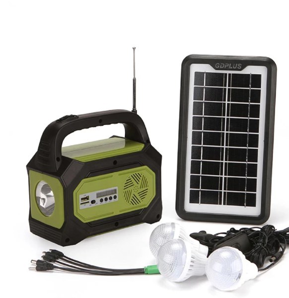 Lampara de mano con bluetooth, radio fm