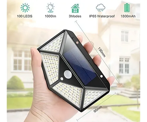 combox4 lampara solar 100 led