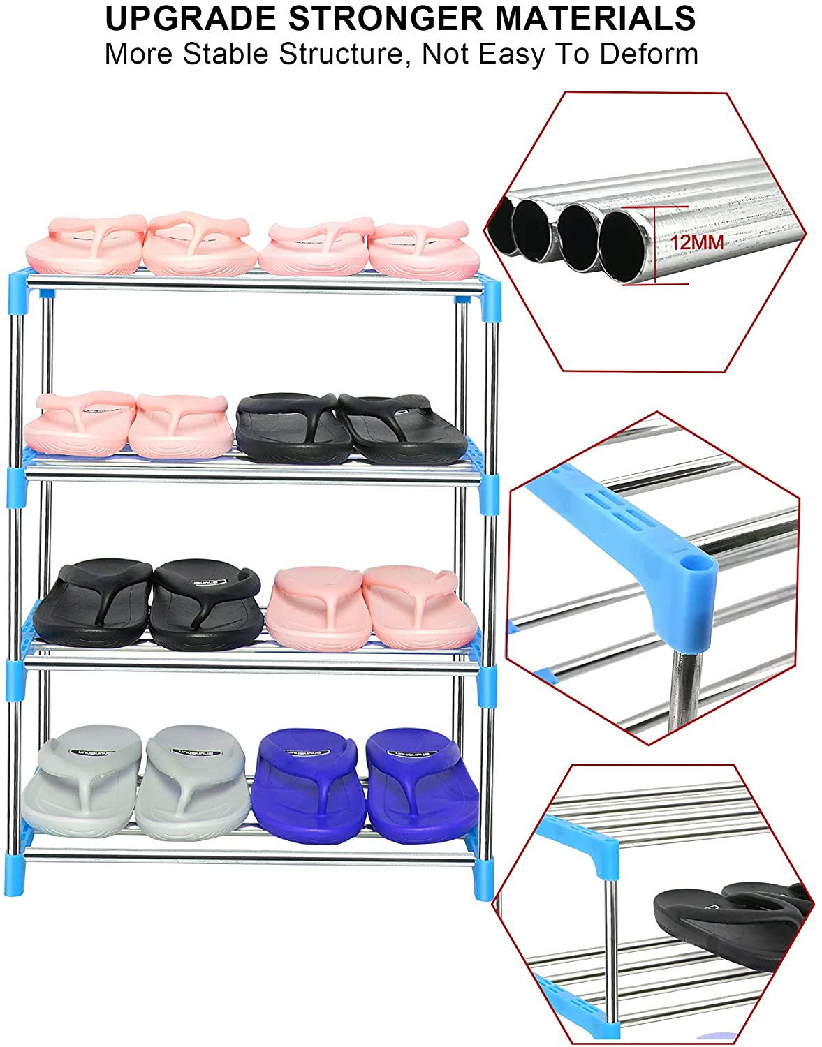 Miniatura 2 de Zapatero De 4 Niveles Organizador