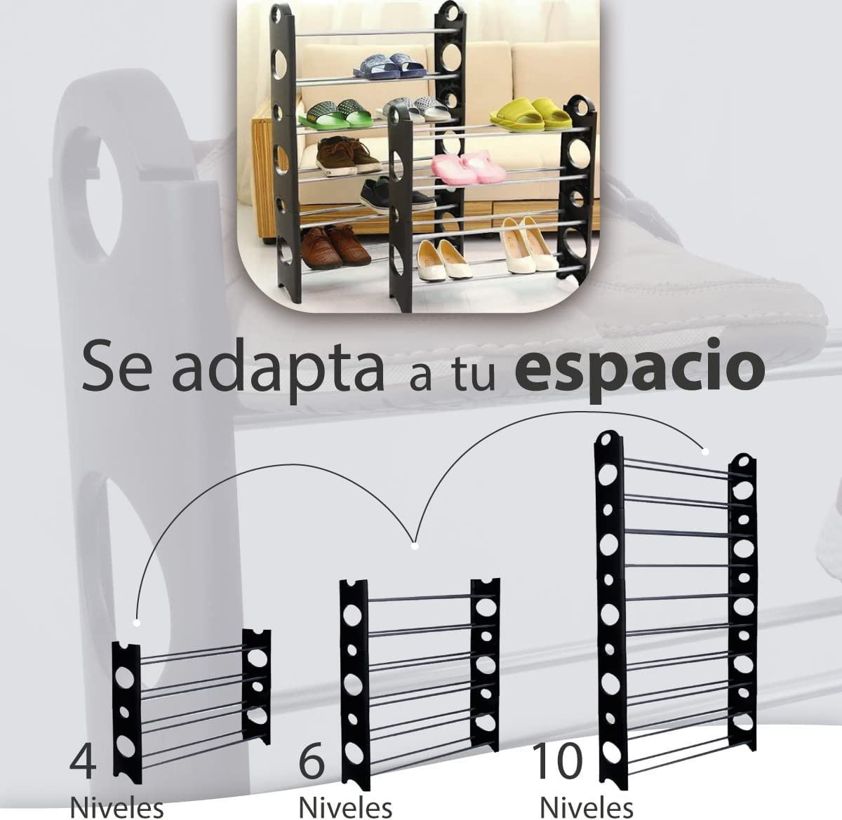 Miniatura 4 de Zapatero De 10 Niveles Organizador