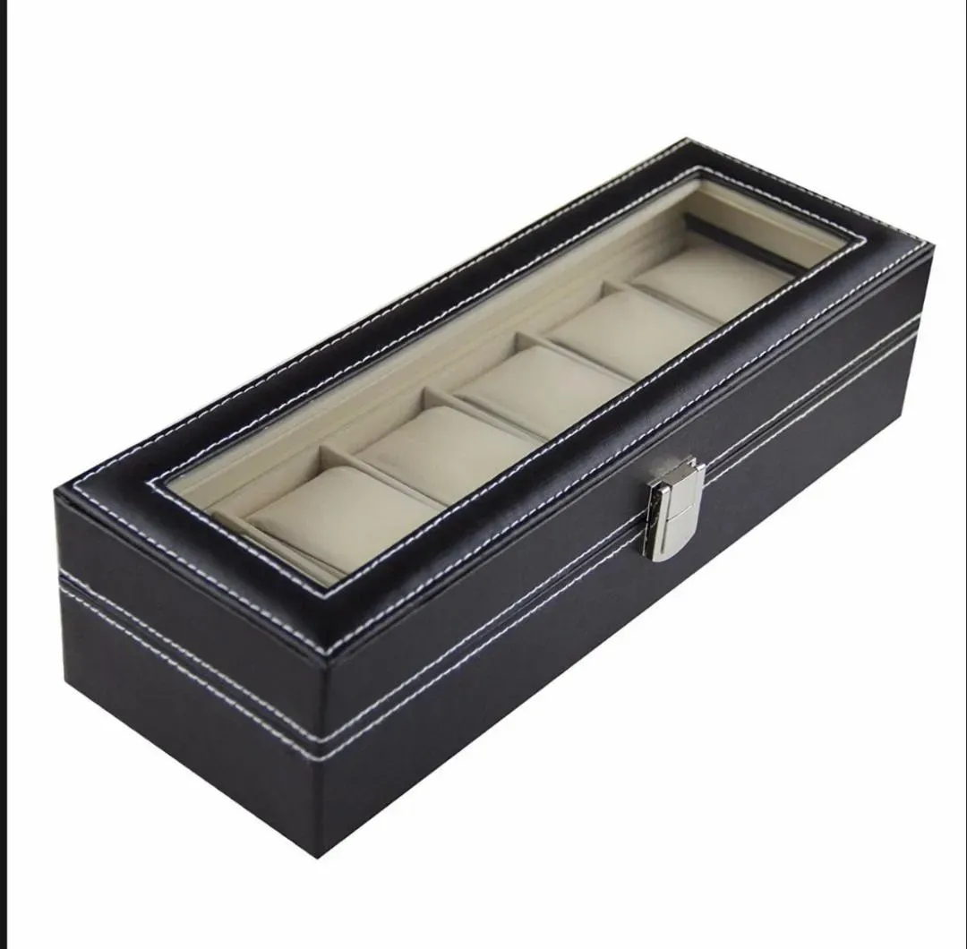 CAJA RELOJERA 6 COMPARTIMIENTOS