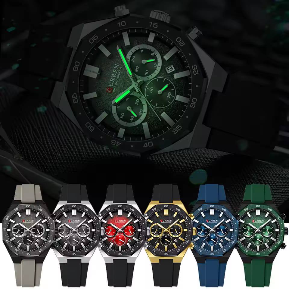 Reloj Curren 8489 Pulso Silicona - Vista 1
