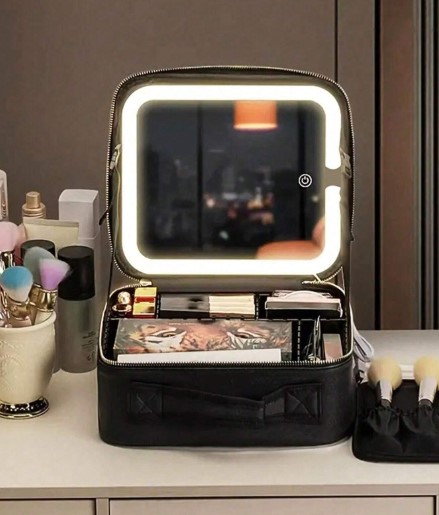 Estuche De Maquillaje Con Espejo Led - Vista 1