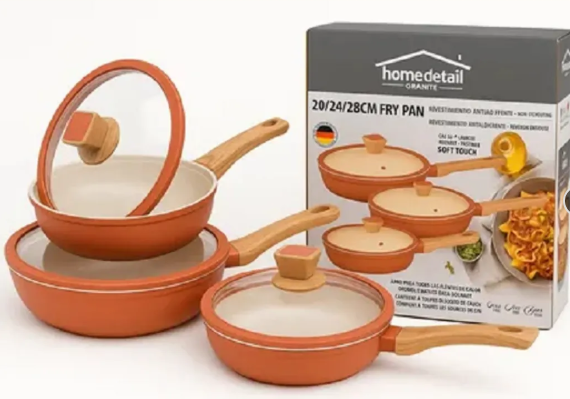 Juego de Sartenes HomeDetail Antiadheren - Vista 1