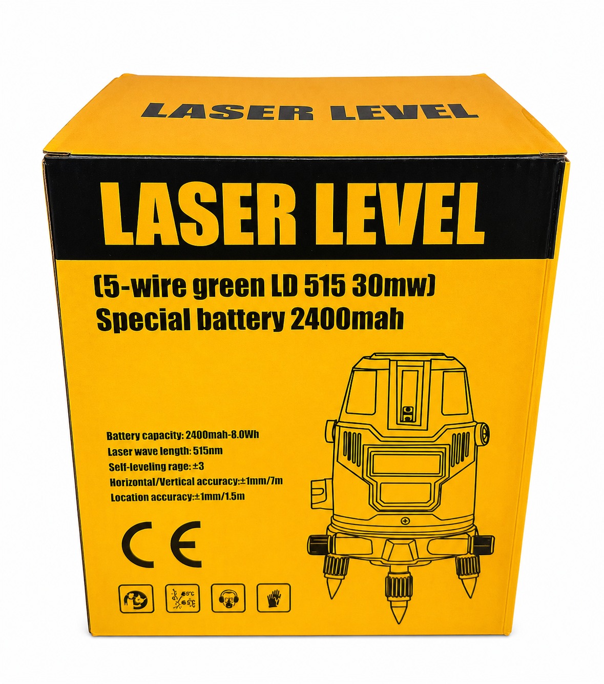 Nivel laser 5 lineas amarillo y Tripode