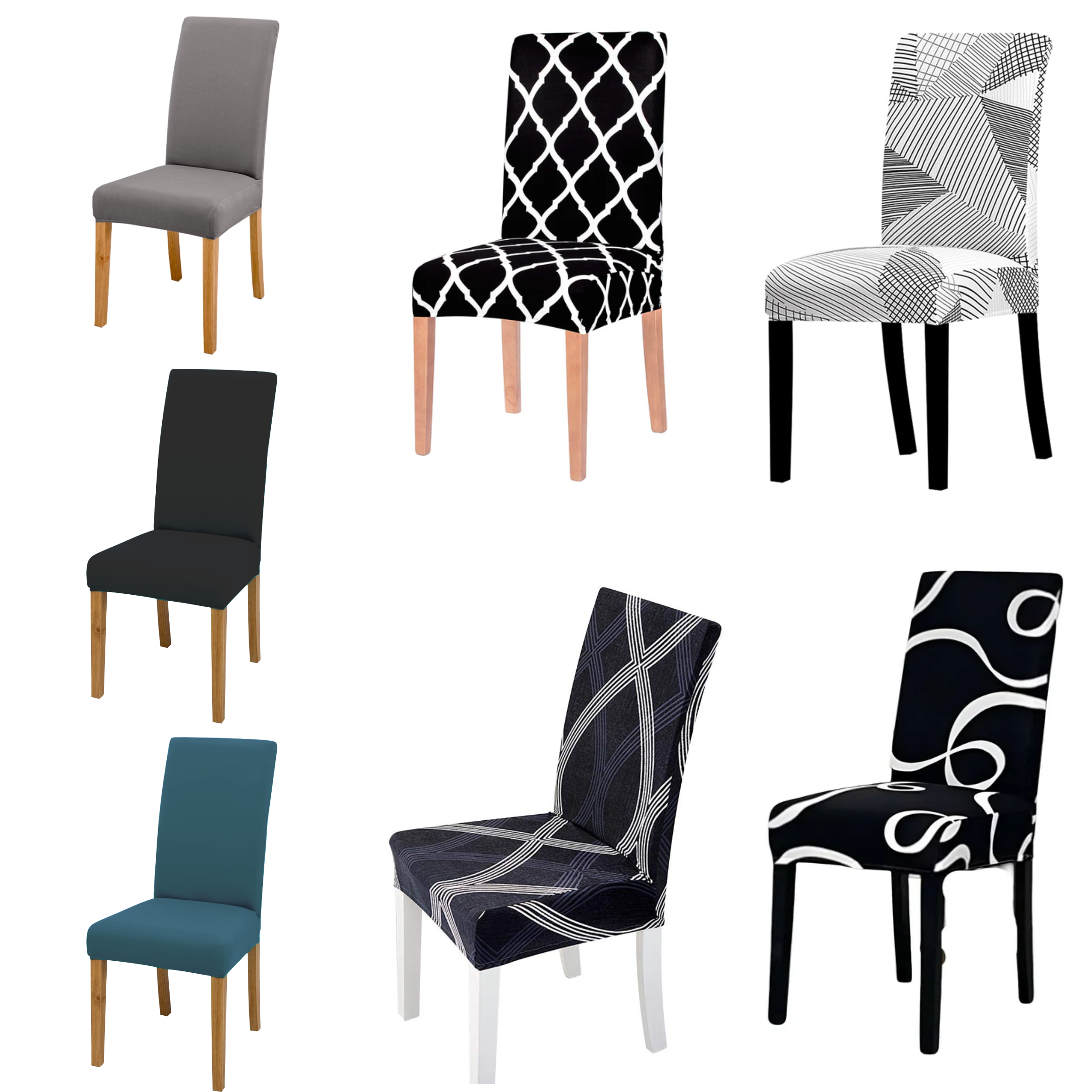 Forro Protector Silla Comedor set x1x4x6 - Vista 1