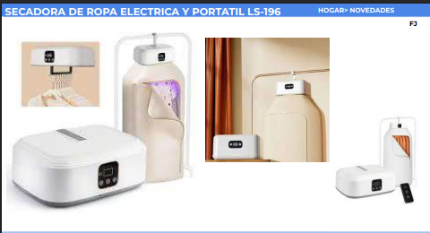 SECADORA DE ROPA ELECTRICA Y PORTATIL LS