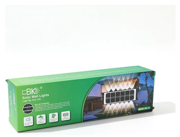 Lampara Aplique Solar Led De Doble Color