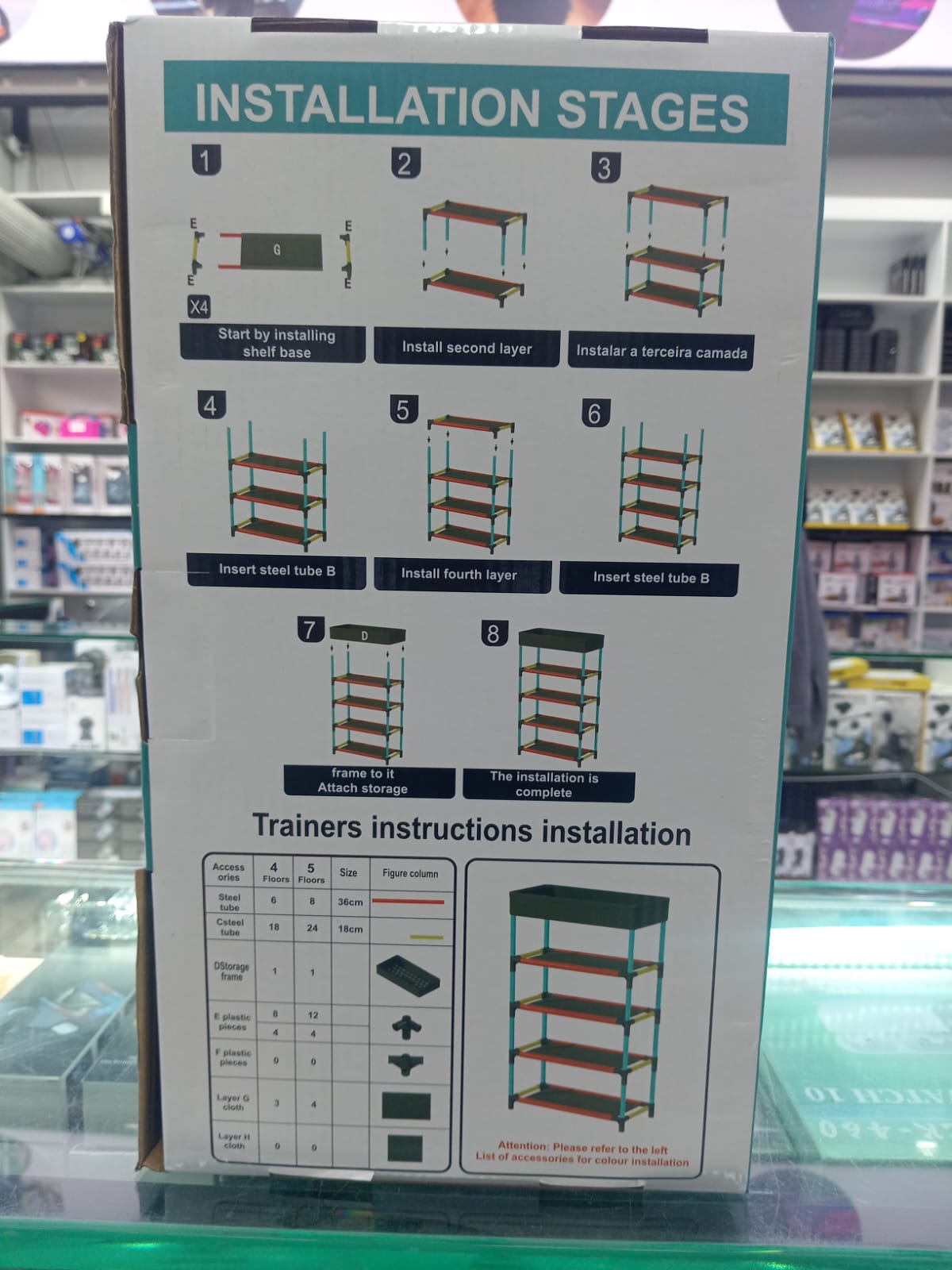 Estante Organizador 4 Niveles LAY-WBAS
