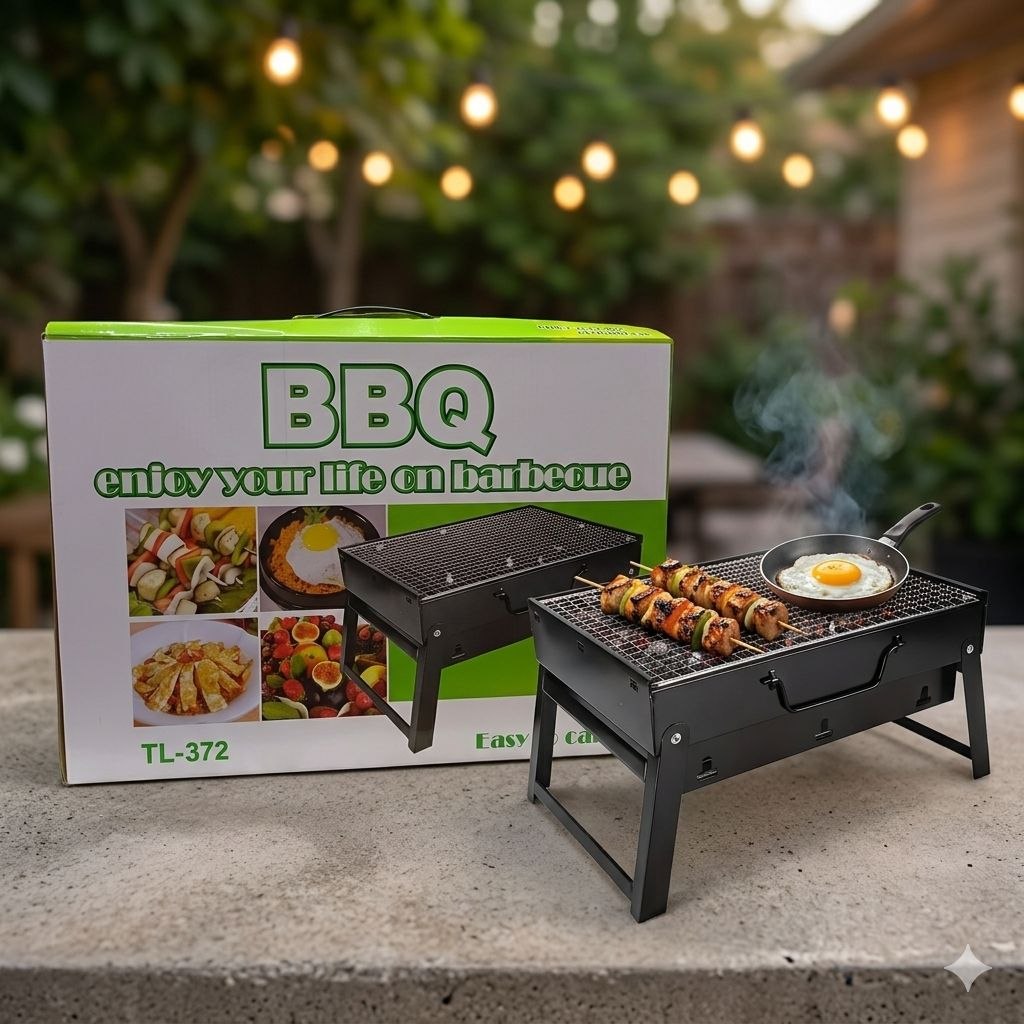 Parrilla portátil a carbón BBQ