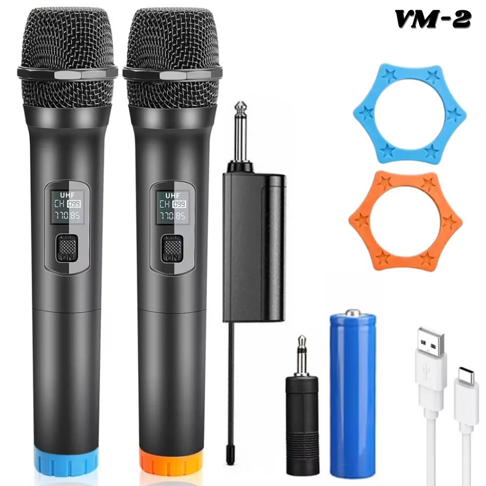 Microfono Karaoke Inalambrico X2 Vm-2