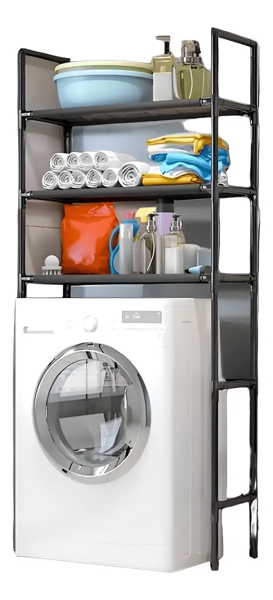 Organizador Baño Lavadora Rack 3 Niveles