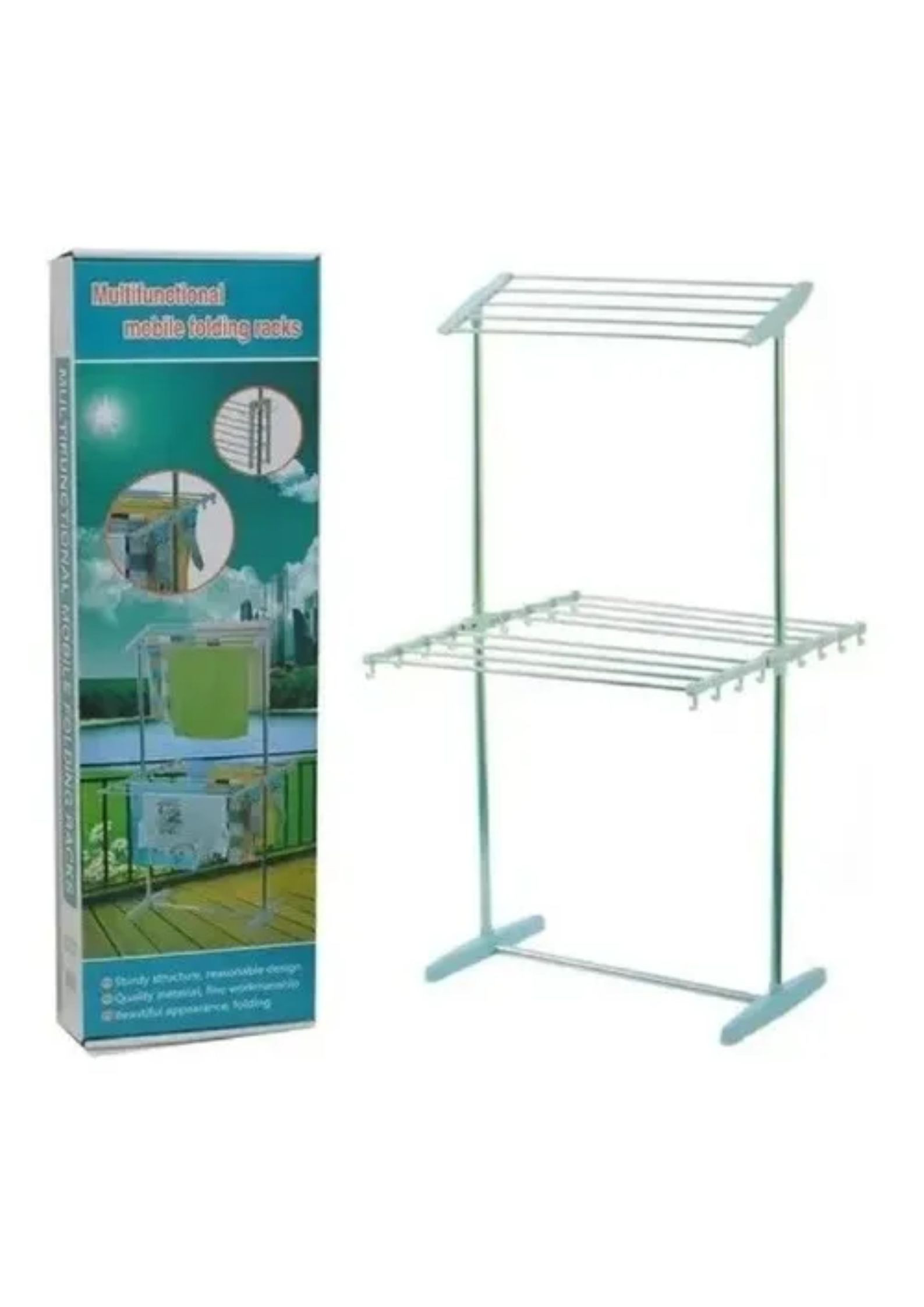 Tendedero De Ropa Multifuncional Plegabl