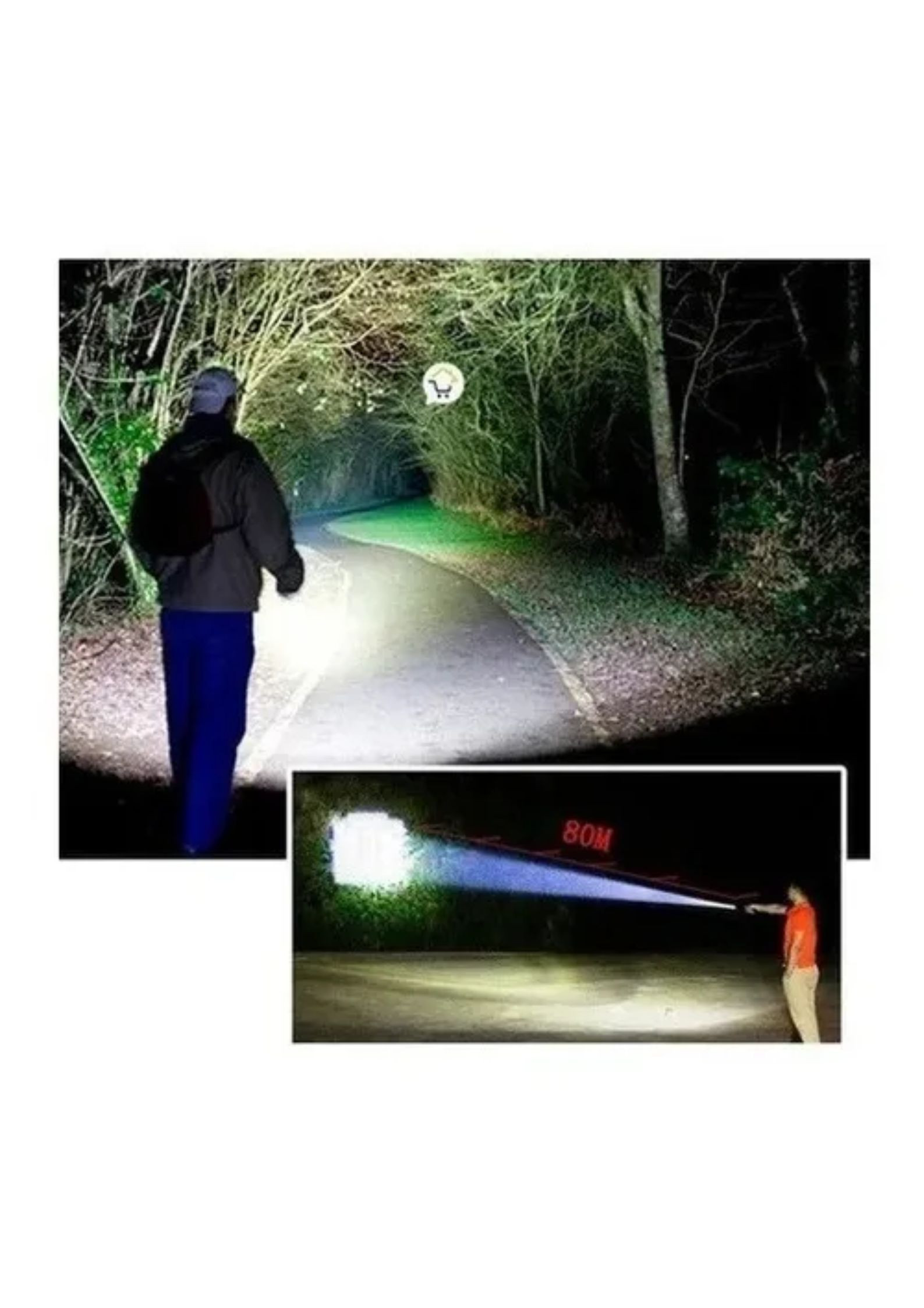 Miniatura 3 de Linterna Tactica Mini 911 Zoom 3Modos