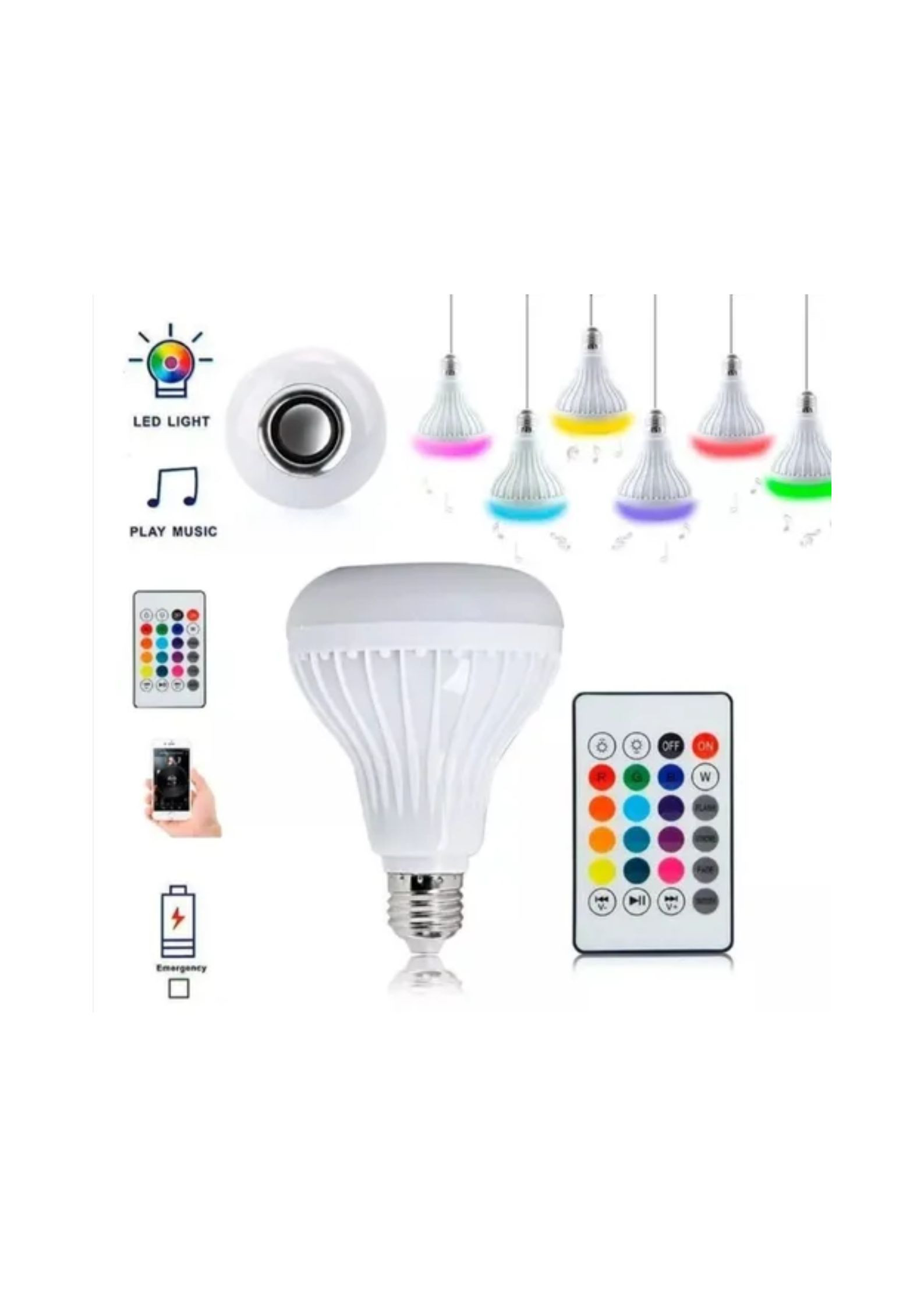 Miniatura 2 de Bombillo Parlante Con Bluetooth Multicol