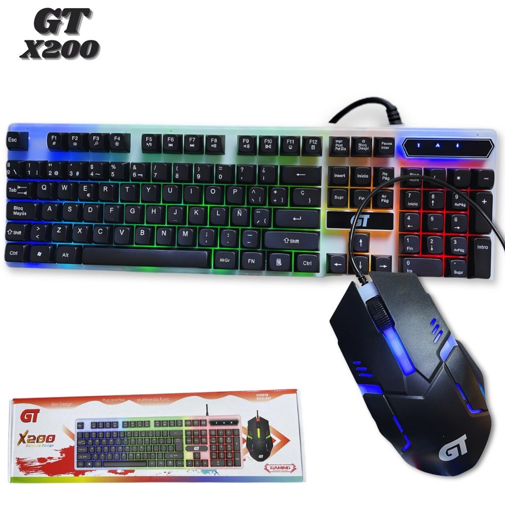 Combo Teclado Y Mouse Gamer GT X200