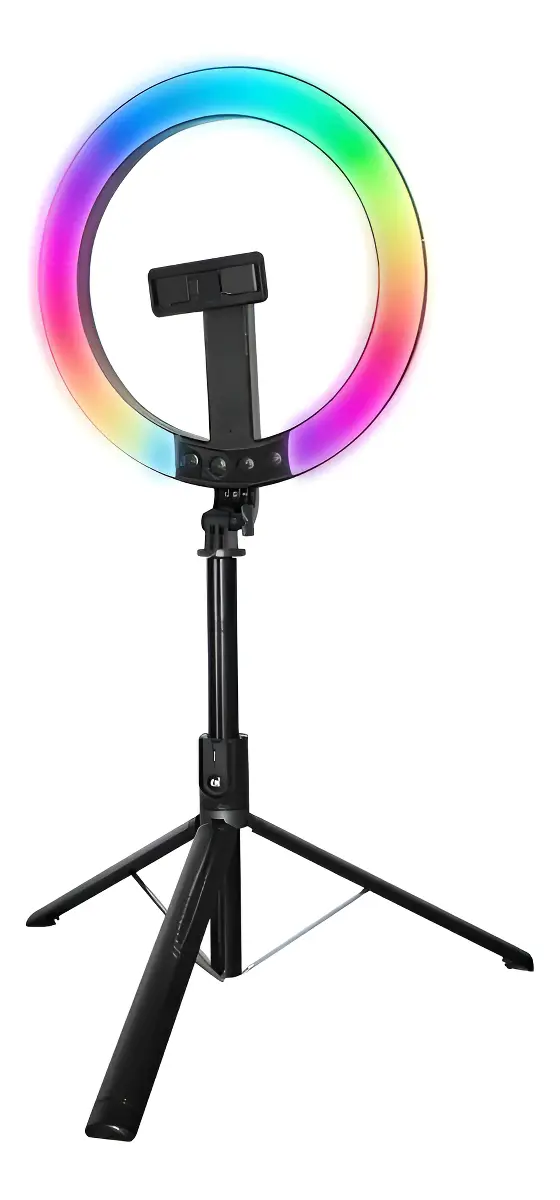 Aro de luz multicolor soporte celular MJ