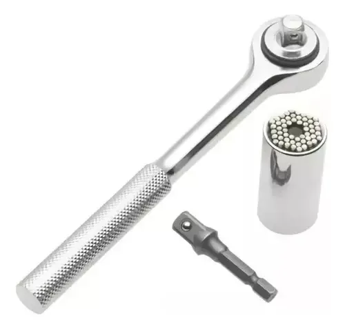 LLAVE RATCHET + COPA UNIVERSAL DE PINES