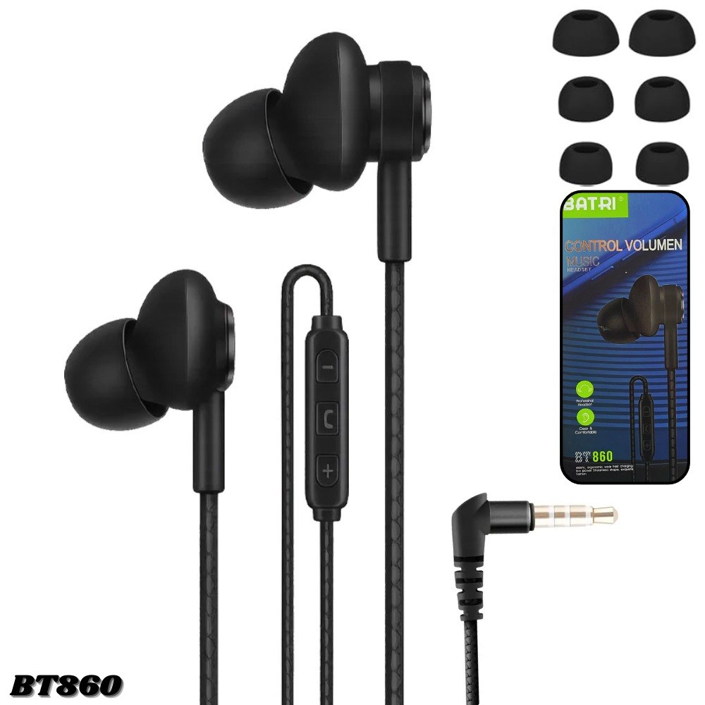 Audifonos Alambricos Manos Libres Bt860