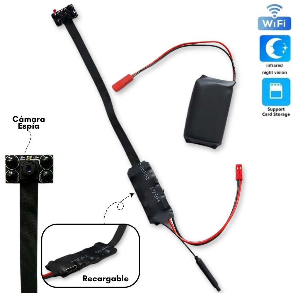Cinta Camara Espia Oculta Wifi Videocama