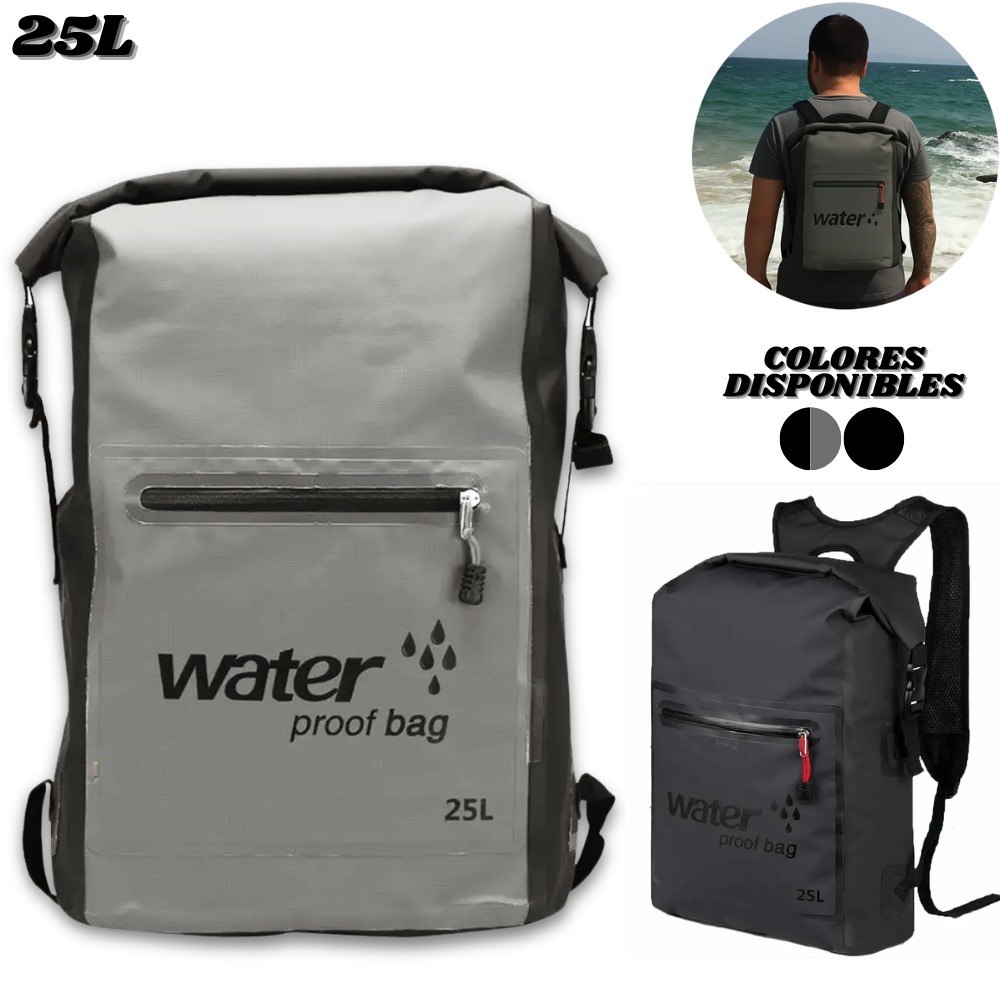 Bolso Morral Mochila Impermeable 25 Litr