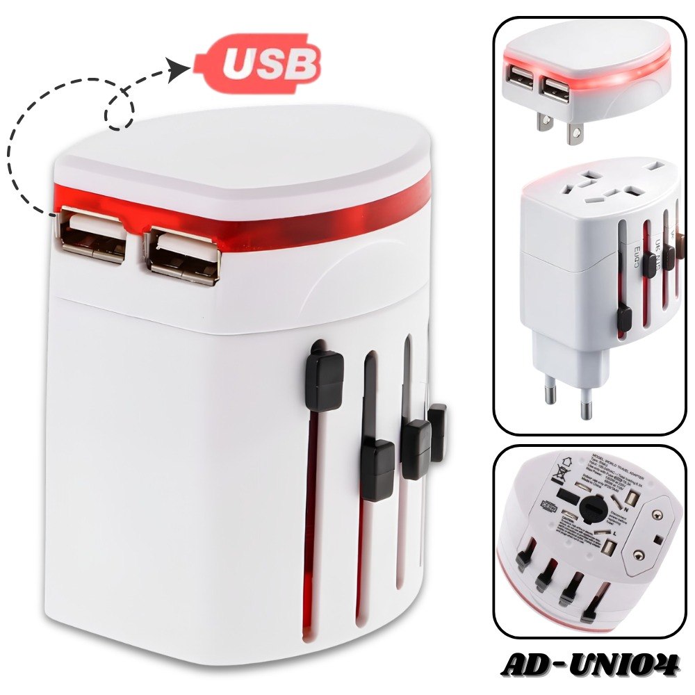 Adaptador Viajero Convertidor Corriente