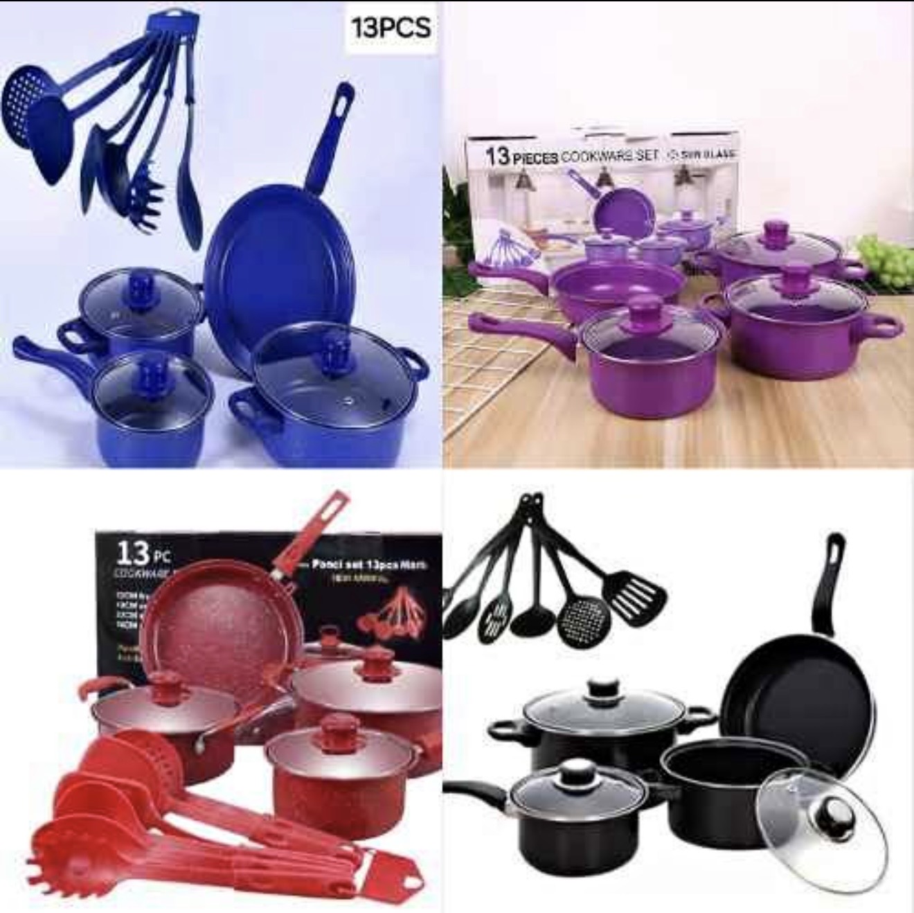 SET DE OLLAS 13 PIEZAS ACERO INOXIDABLE
