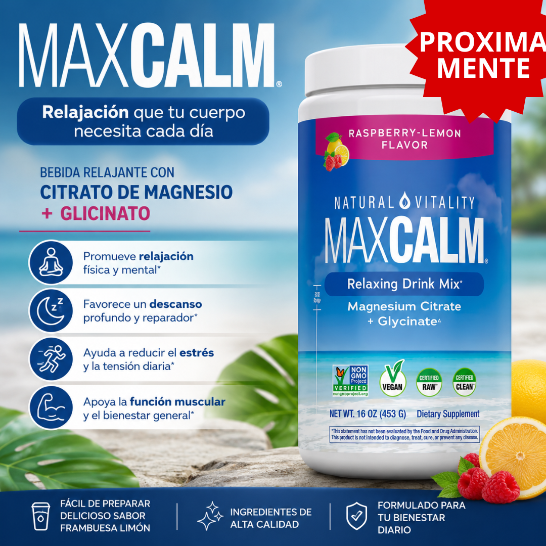 MAXCALM | Citrato y Glicinato de Magnesi